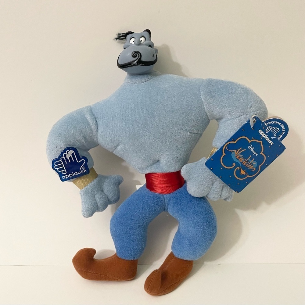 Vtg 90s Disney Aladdin Genie Applause Plush Stuffed Doll